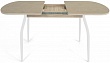 стол Портофино-2 (керамика) 80х120 (+32) (ноги белый) (Fokos Terra/лофт)