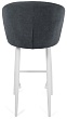 стул Коко барный нога белая 700 (Т177 графит)