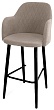 стул Эспрессо-1 барный нога черная 700 (Т170 бежевый)