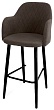 стул Эспрессо-1 барный нога черная 700 (Т173 капучино)