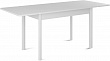 стол Милан-2 EVO 120х80 (+30+30) (ноги 9 белый) (Белый цемент)