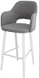 стул Эспрессо-2 барный нога белая 700 (Т180 светло-серый)