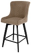 стул Парма полубарный нога черная 600 360F47 (Т184 кофе с молоком)