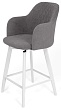 стул Эспрессо-1 полубарный нога белая 600 360F47 (Т180 светло-серый)