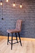 стул Абсент полубарный нога белая 600 (Т184 кофе с молоком)